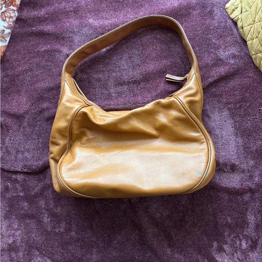 Michael Kors Caramel Leather Hobo Shoulder Bag